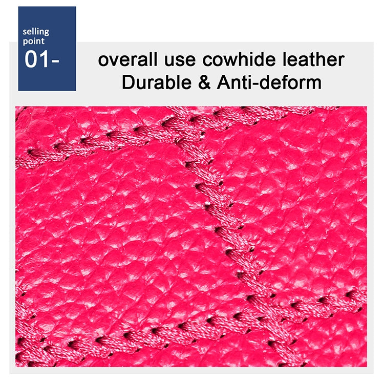 KB213 Portefeuille Pochette en cuir de vachette texturé diamant à fermeture éclair, double rangée, forme d'orgue, multiples fentes pour cartes, anti-RFID pour femmes, KB213 Bleu, KB213 Rose Clair, KB213 Rose Rouge, KB213 Noir, KB213 Rose
