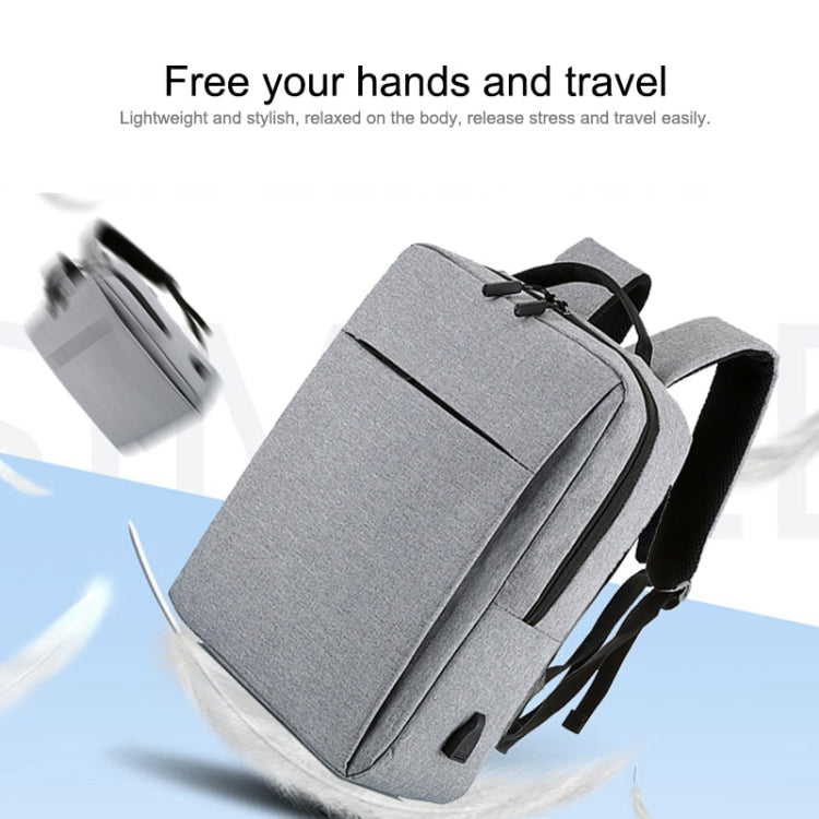 Sac à dos business casual en tissu Oxford imperméable grande capacité POFOKO avec design de charge USB externe pour ordinateurs portables 15,6 pouces
