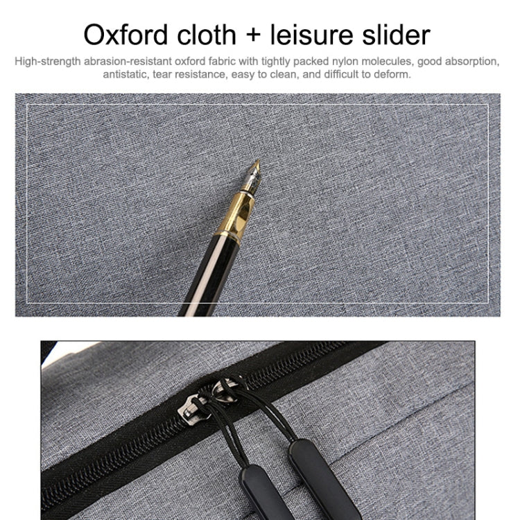 Sac à dos business casual en tissu Oxford imperméable grande capacité POFOKO avec design de charge USB externe pour ordinateurs portables 15,6 pouces