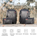 Sac à dos double bandoulière étanche et antichoc 2 en 1 PGYTECH P-CB-020 + sac bandoulière simple, P-CB-020