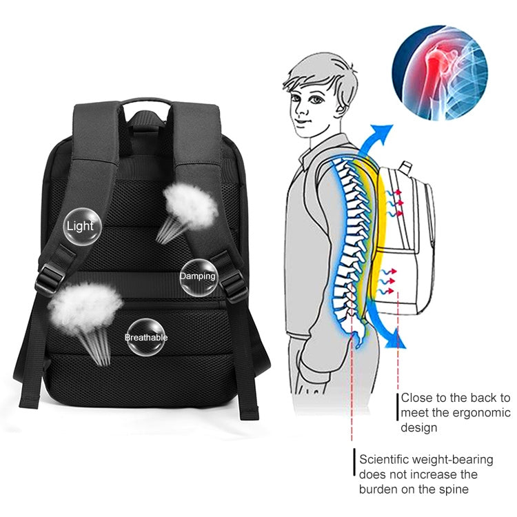Sac à dos ordinateur multifonction en tissu Oxford cxs-618