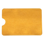 100 PCS Protège-cartes en aluminium anti-vol avec protection RFID, Taille : 9,1*6,3cm, RFID 100pcs (Or), RFID 100pcs (Argent)