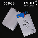100 PCS Housse de protection en feuille d'aluminium Étui de protection RFID Blocage de sécurité Manches d'identité Sac pour cartes, Taille : 9,1*6,3cm, CCB1077A, CCB1077B, CCB1077C