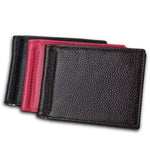 Porte-cartes portefeuille en cuir de vachette texture litchi Blocage RFID Porte-monnaie Étui à cartes avec 6 emplacements, Taille : 110*82*8mm