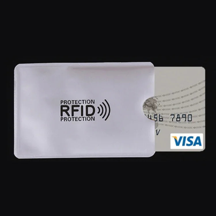 10 Étuis en Aluminium Anti-RFID pour Cartes de Crédit, Carte d'Identité, Carte Bancaire, Taille : 9.1*6.3cm, RFID 10pcs
