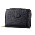 KB132 Portefeuille multifonction en cuir pleine fleur de vachette pour femme, porte-cartes/porte-permis de conduire avec RFID