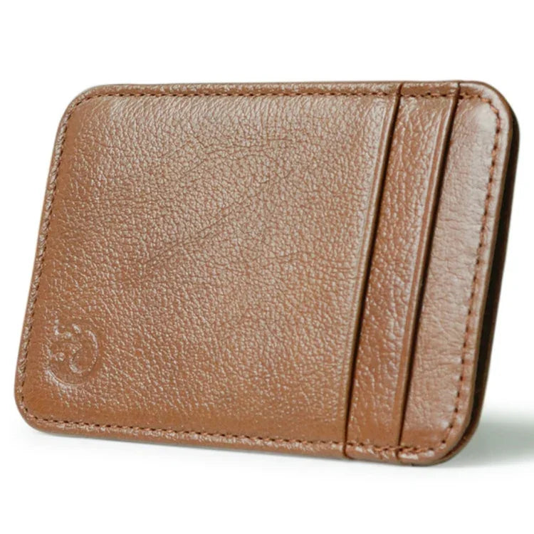 XIAO YUAN XIANG Porte-monnaie en cuir de vachette avec 5 poches pour cartes, porte-cartes de crédit, taille : 10,6 cm x 7,2 cm, couleur aléatoire, pochette à 5 cartes
