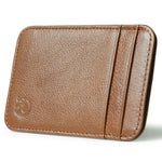 XIAO YUAN XIANG Porte-monnaie en cuir de vachette avec 5 poches pour cartes, porte-cartes de crédit, taille : 10,6 cm x 7,2 cm, couleur aléatoire, pochette à 5 cartes