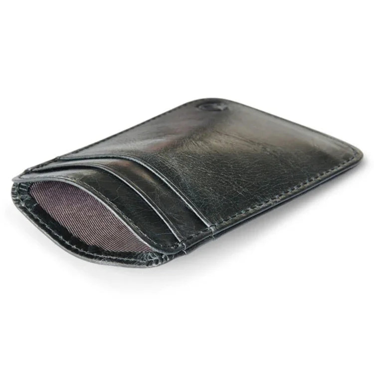 XIAO YUAN XIANG Porte-monnaie en cuir de vachette avec 5 poches pour cartes, porte-cartes de crédit, taille : 10,6 cm x 7,2 cm, couleur aléatoire, pochette à 5 cartes