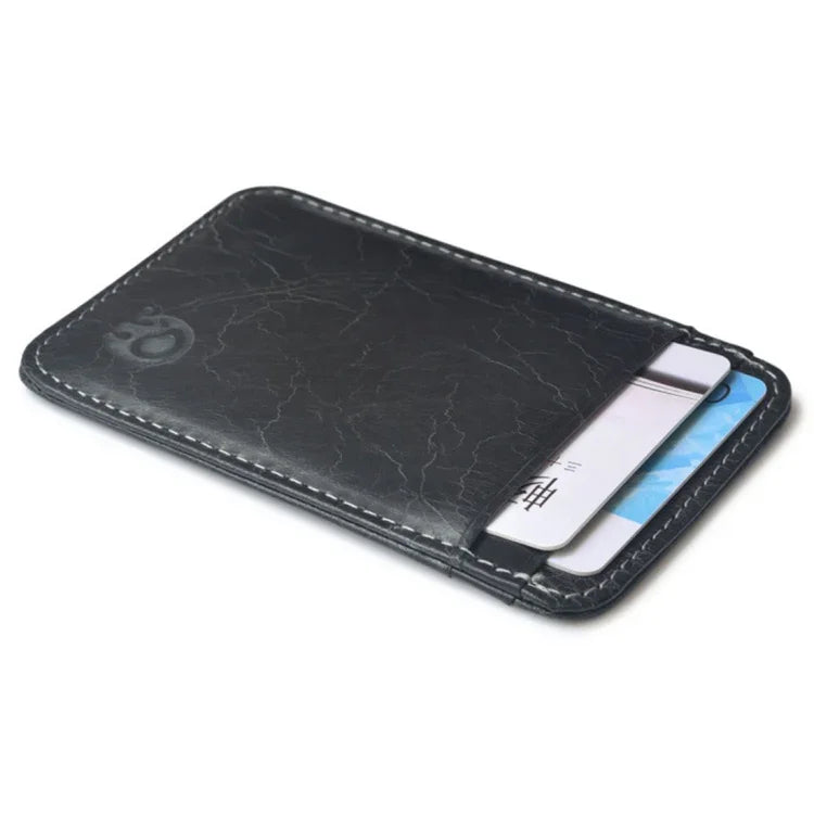 XIAO YUAN XIANG Porte-monnaie en cuir de vachette avec 5 poches pour cartes, porte-cartes de crédit, taille : 10,6 cm x 7,2 cm, couleur aléatoire, pochette à 5 cartes