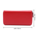Portefeuille Femme Grande Capacité Antimagnétique RFID Texture Litchi 902 avec Emplacements pour Cartes et Sac Téléphone