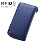Portefeuille Femme Grande Capacité Antimagnétique RFID Texture Litchi 902 avec Emplacements pour Cartes et Sac Téléphone