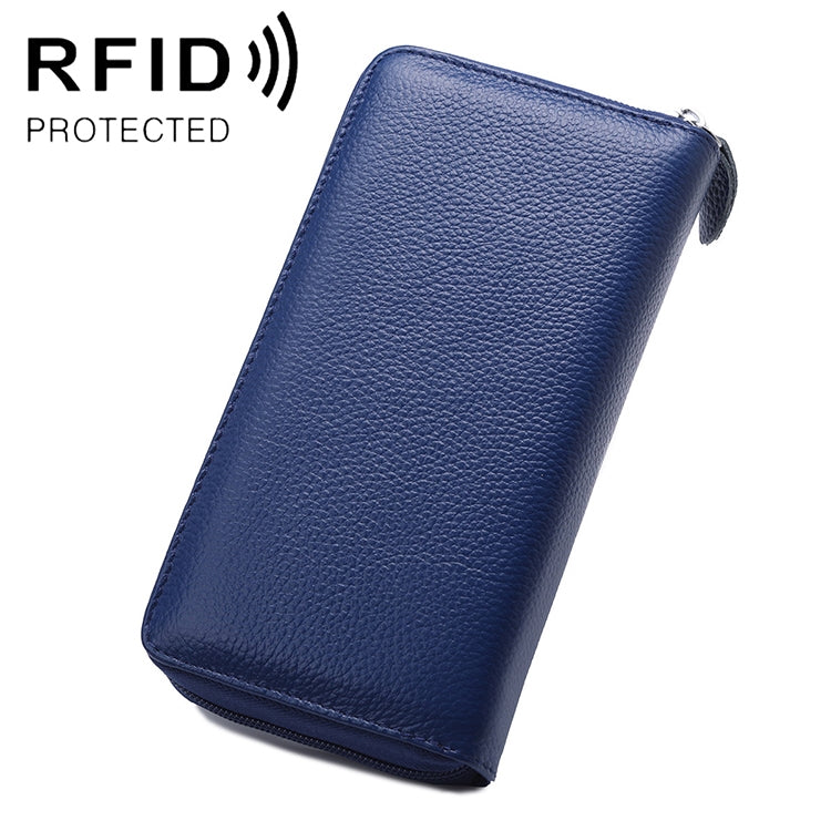 Portefeuille Femme Grande Capacité Antimagnétique RFID Texture Litchi 902 avec Emplacements pour Cartes et Sac Téléphone