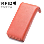 Portefeuille Femme Grande Capacité Antimagnétique RFID Texture Litchi 902 avec Emplacements pour Cartes et Sac Téléphone