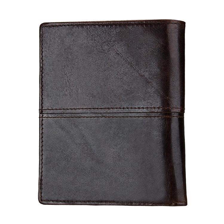 8232 Portefeuille en cuir huilé pour homme antimagnetique RFID avec porte-cartes détachable, 8232