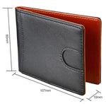 Portefeuille en Cuir Texture Crazy Horse Mini Antimagnétique RFID 9602, 9602