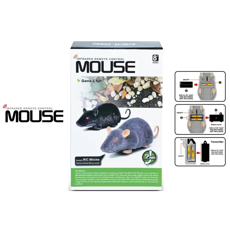 Souris télécommandée infrarouge réaliste, couleur aléatoire.