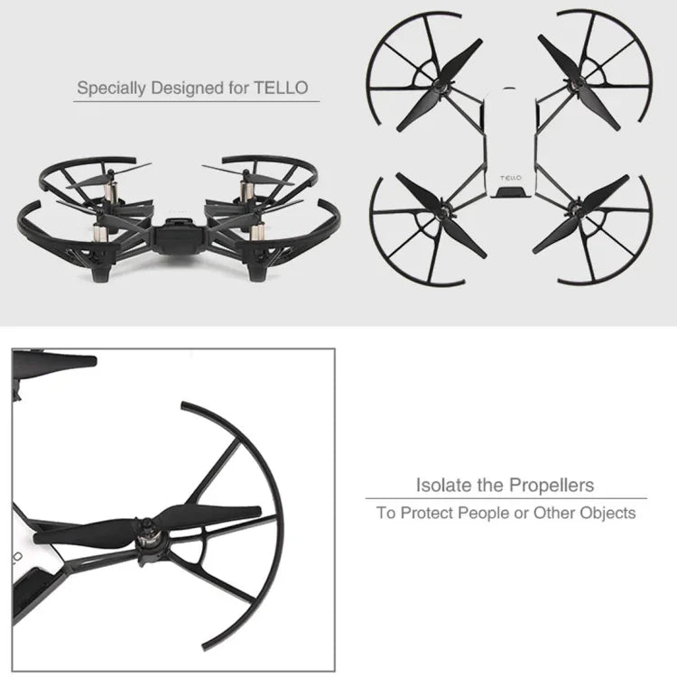 Lot de 4 protections d'hélices pour drone DJI TELLO