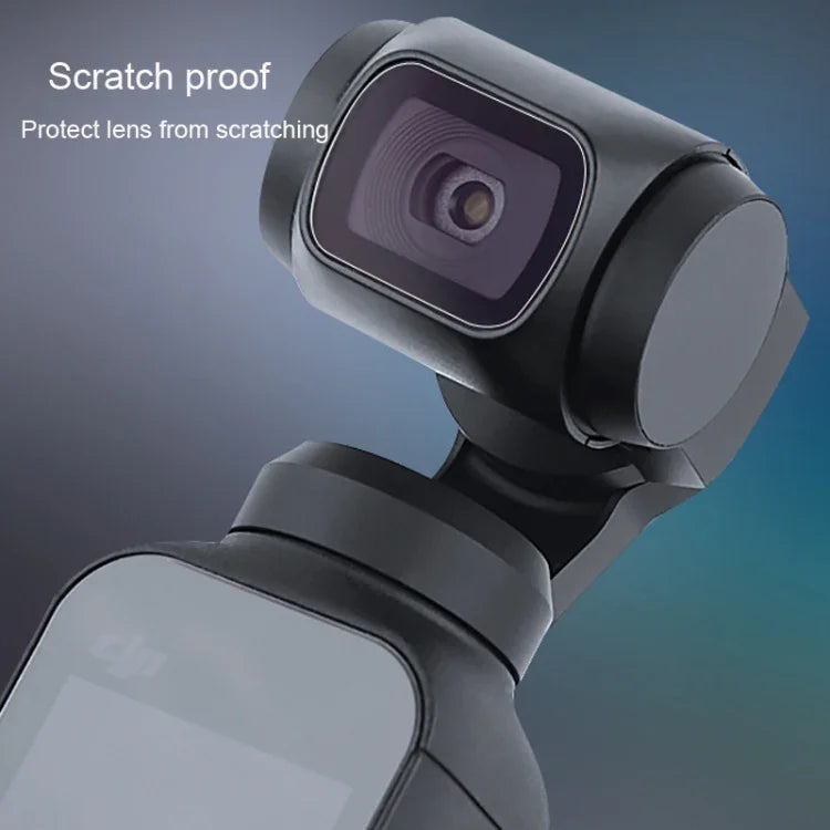 Lot de 6 protections d'objectif + film protecteur d'écran en verre trempé pour stabilisateur DJI OSMO Pocket