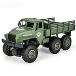 Camion blindé à six roues Dongfeng 7 (vert), jouet télécommandé JJR/C 1:18 2,4 GHz 4 canaux