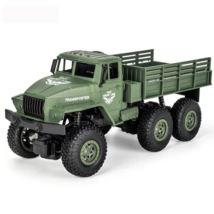 Camion blindé à six roues Dongfeng 7 (vert), jouet télécommandé JJR/C 1:18 2,4 GHz 4 canaux