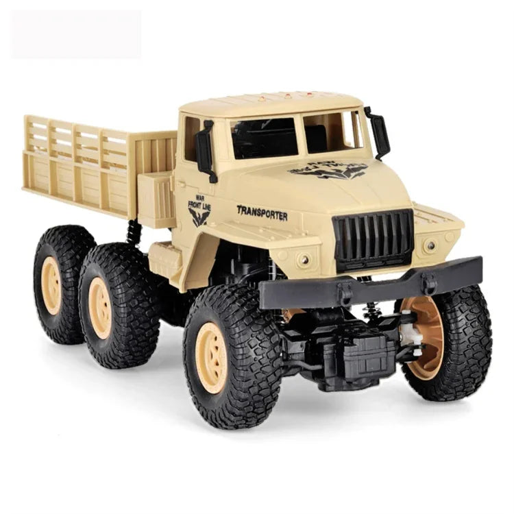 Camion blindé à six roues Dongfeng 7 (vert), jouet télécommandé JJR/C 1:18 2,4 GHz 4 canaux