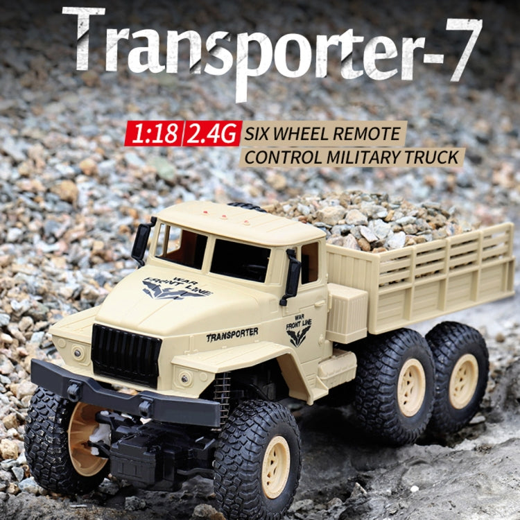 Camion blindé à six roues Dongfeng 7 (vert), jouet télécommandé JJR/C 1:18 2,4 GHz 4 canaux