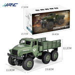 Camion blindé à six roues Dongfeng 7 (vert), jouet télécommandé JJR/C 1:18 2,4 GHz 4 canaux