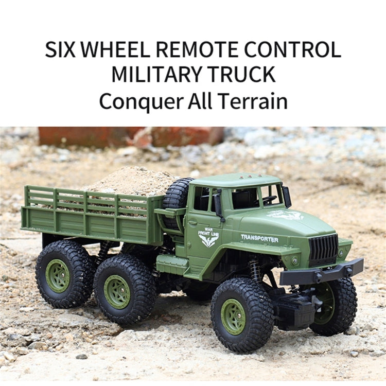Camion blindé à six roues Dongfeng 7 (vert), jouet télécommandé JJR/C 1:18 2,4 GHz 4 canaux