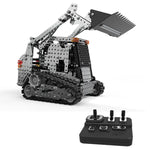 MoFun SW(RC)-008 Chariot élévateur Caterpillar télécommandé sans fil 2,4 GHz à 10 canaux, jouet à monter soi-même en acier inoxydable pour enfants, SW(RC)-008