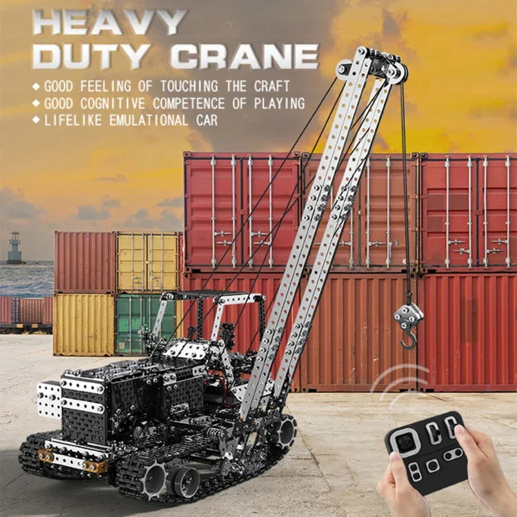 Grue latérale MoFun SW(RC)-010, télécommande sans fil 2,4 GHz, 10 canaux, jouet à monter soi-même en acier inoxydable pour enfants, SW(RC)-010
