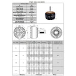 4 moteurs iFlight XING T4214 400KV pour drones FPV (grand modèle, 12N14P, brushless, CNC), compatibles avec les modèles T4214 660KV et T4214 400KV.