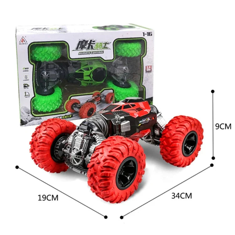 Voiture télécommandée pour enfants 675E 1:16 2,4 GHz tout-terrain à quatre roues motrices, double face, capacité de franchissement, taille : 33 cm
