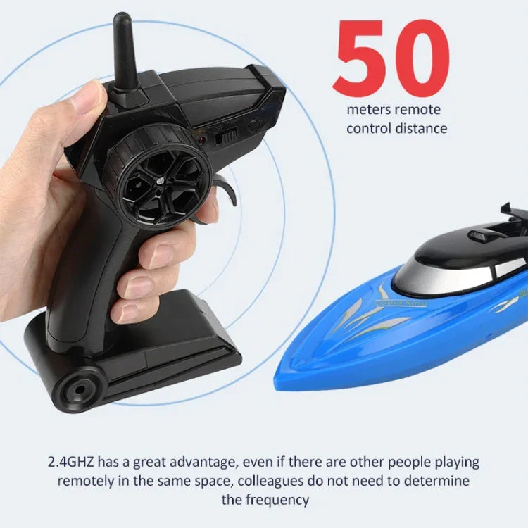 Bateau télécommandé pour enfants 2,4 GHz, YDJ-B801 (noir), YDJ-B801 (bleu)