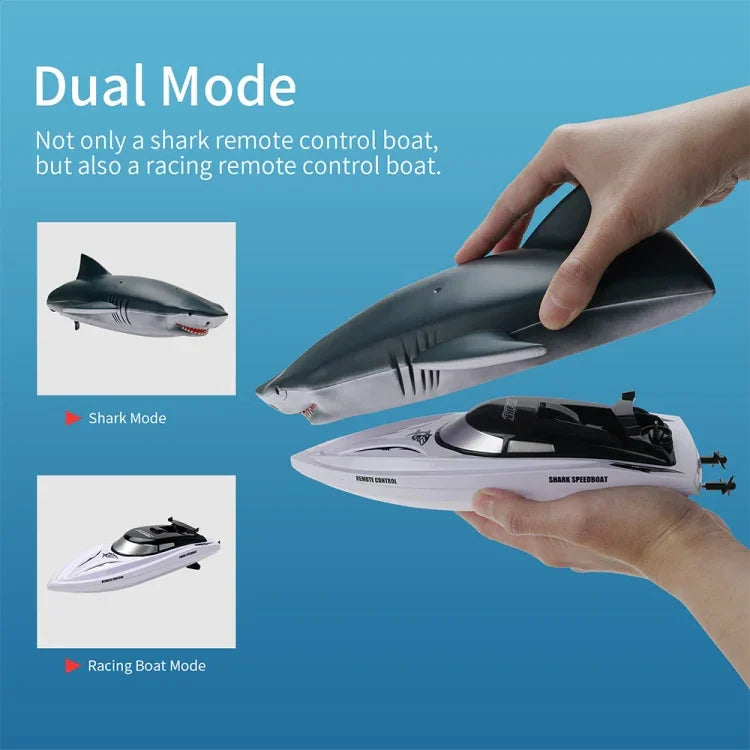Bateau télécommandé YDJ-818 2.4G en forme de requin, YDJ-818