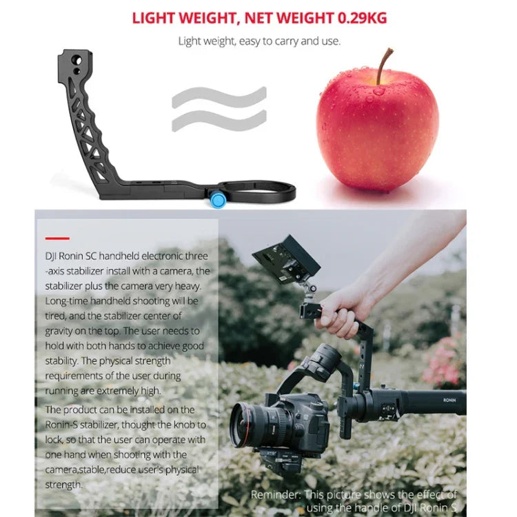Poignée de levage YELANGU A69, support d'extension pour stabilisateur portatif DJI Ronin SC, A69 pour DJI Ronin SC