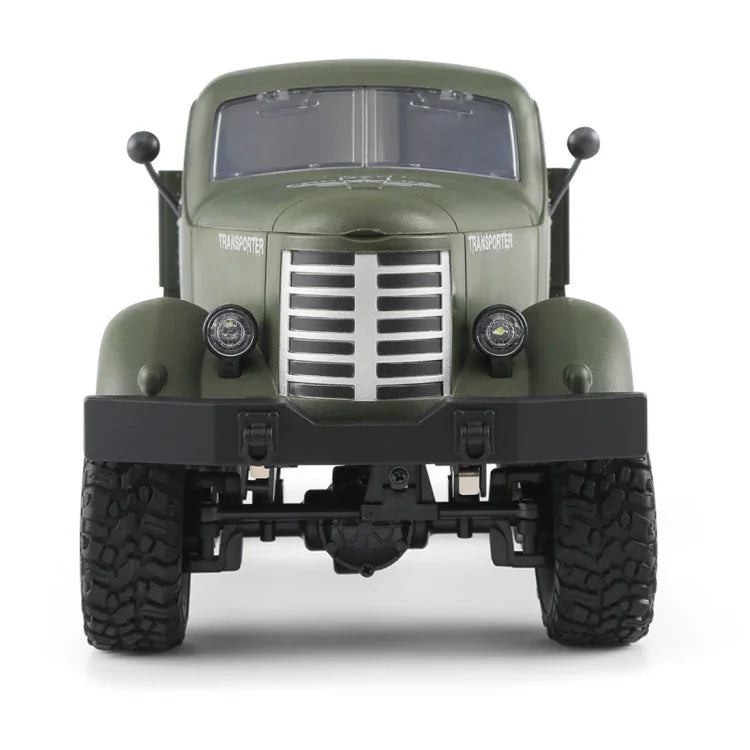Camion militaire tout-terrain JJR/C Q60 Transporter-1, miniature 1:16, radiocommandée 2,4 GHz, 6 roues motrices, chenillée, jouet Q60