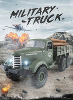 Camion militaire tout-terrain JJR/C Q60 Transporter-1, miniature 1:16, radiocommandée 2,4 GHz, 6 roues motrices, chenillée, jouet Q60