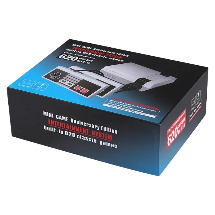 Mini console de jeux TV rétro classique, 620 jeux intégrés, 620 jeux (prise UE), 620 jeux (prise US)