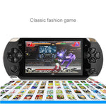Console de jeu portable rétro X6 avec écran de 4,3 pouces, caméra 3 MP, 10 000 jeux intégrés, compatible avec la lecture de livres électroniques, l'enregistrement, la lecture de musique et de vidéos.