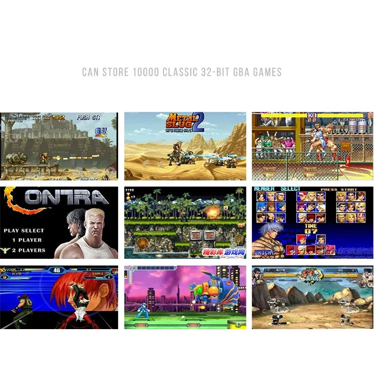 Console de jeu portable rétro X6 avec écran de 4,3 pouces, caméra 3 MP, 10 000 jeux intégrés, compatible avec la lecture de livres électroniques, l'enregistrement, la lecture de musique et de vidéos.