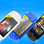 Console de jeu portable rétro X6 avec écran de 4,3 pouces, caméra 3 MP, 10 000 jeux intégrés, compatible avec la lecture de livres électroniques, l'enregistrement, la lecture de musique et de vidéos.