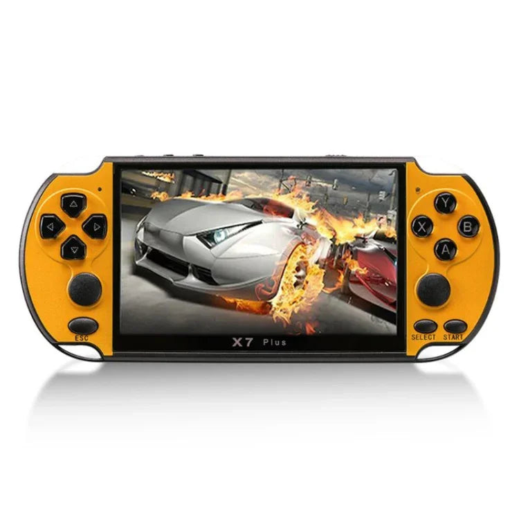 Console de jeux portable rétro X7 Plus avec écran HD 5,1 pouces et 8 Go de mémoire, compatible MP4/ebook, X7 Plus (Jaune + Rouge), X7 Plus (Jaune), X7 Plus (Bleu + Rouge), X7 Plus (Bleu), X7 Plus (Rouge)
