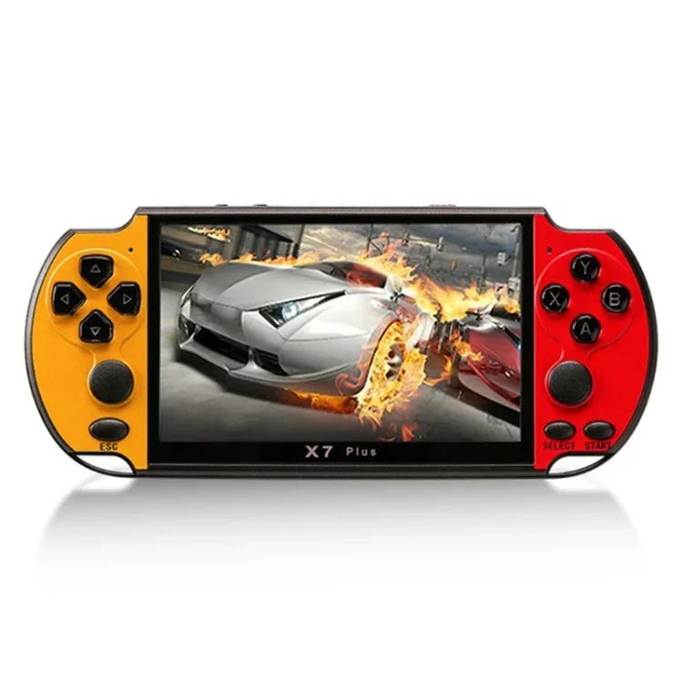 Console de jeux portable rétro X7 Plus avec écran HD 5,1 pouces et 8 Go de mémoire, compatible MP4/ebook, X7 Plus (Jaune + Rouge), X7 Plus (Jaune), X7 Plus (Bleu + Rouge), X7 Plus (Bleu), X7 Plus (Rouge)