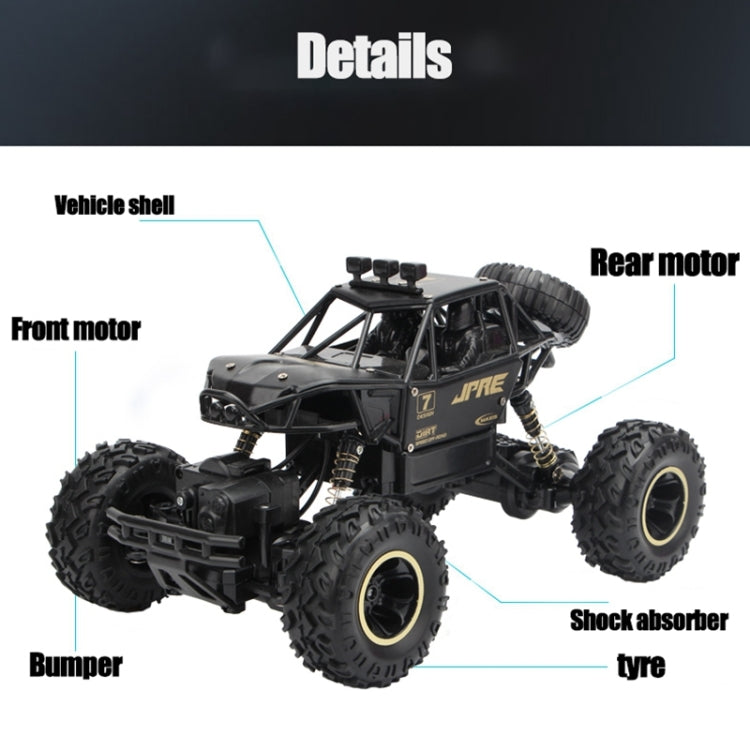 Véhicule télécommandé tout-terrain 4WD 2,4GHz avec double moteurs pour escalade, Modèle : 6026, 6026 (Noir), 6026 (Or), 6026 (Argent)