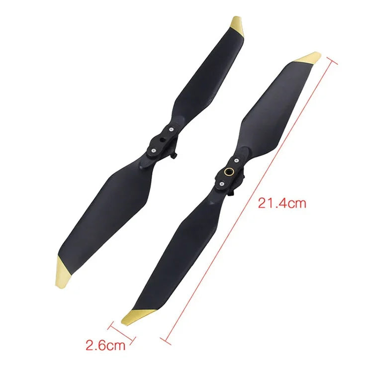 2 paires d'hélices 8331 à démontage rapide et réduction du bruit (rotation horaire/antihoraire) pour DJI Maivc Pro Platinum et Pro, DJI Maivc Pro Gold et DJI Maivc Pro Silver