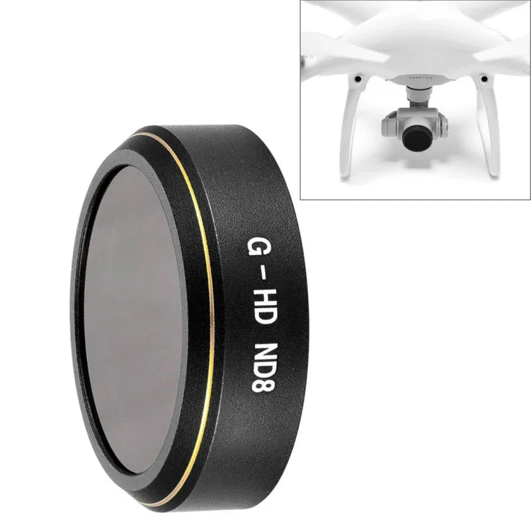 Filtre ND gris HD pour drone DJI Phantom 4 Pro, ND2, ND4, ND8, ND16, ND32