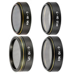 Kits de filtres d'objectif 4 en 1 HD pour drone DJI Phantom 4 Pro : effet étoile + ND2 + ND4 + CPL
