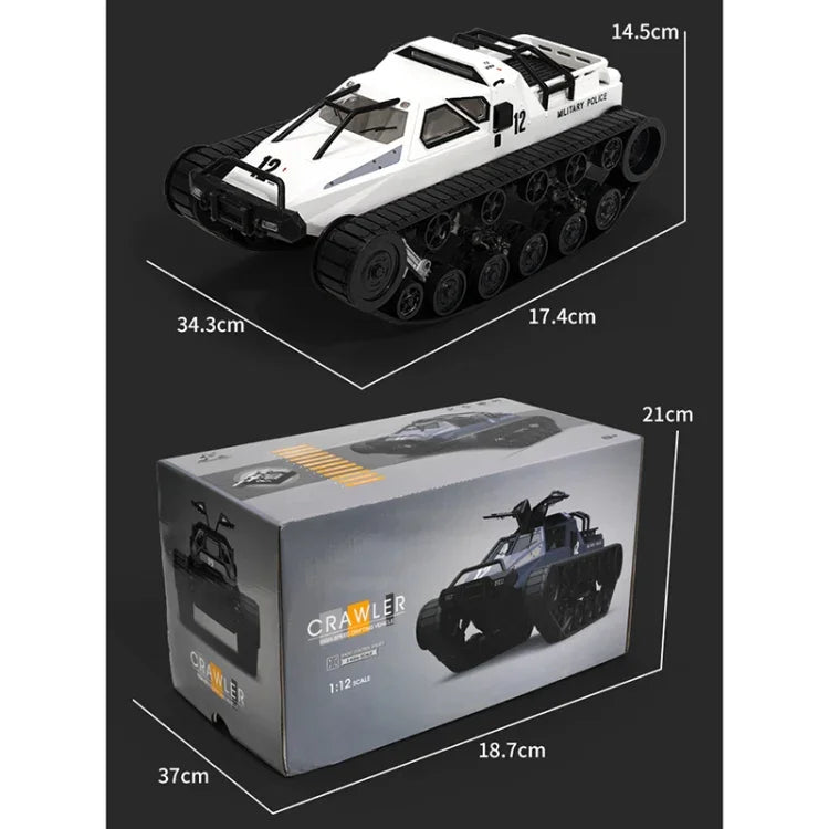 SG-1203 1:12 Véhicule tout-terrain électrique télécommandé à chenilles, modèle réduit de voiture jouet