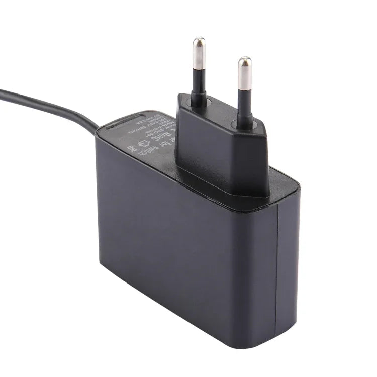 Adaptateur secteur pour console Nintendo Switch (NS), alimentation 5 V CC, câble de 1,5 m, prise européenne (noir).